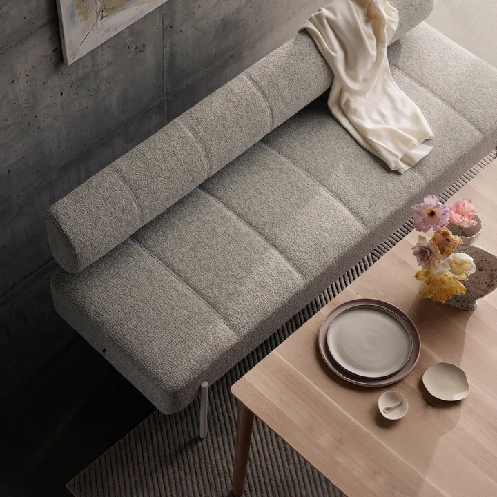 Northern - Daybe Dining Sofa, schwarz / dunkelgrau (Kvadrat Brusvik 08)