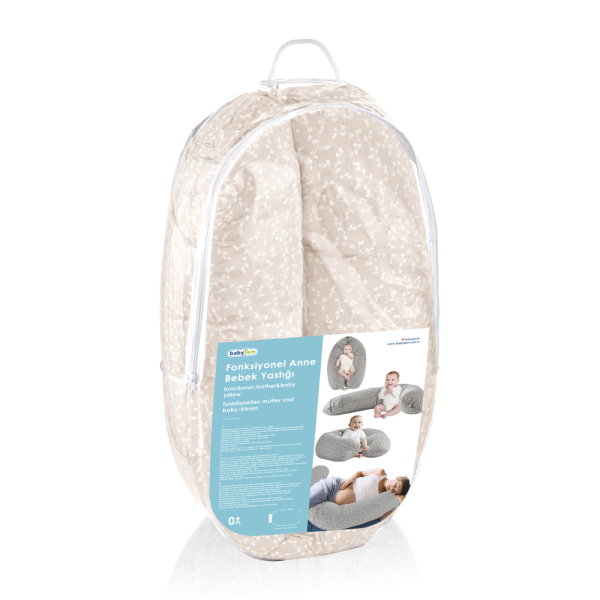 Babyjem VoedingsKussen Multifunctioneel Moeder En Baby Zalm Bloem