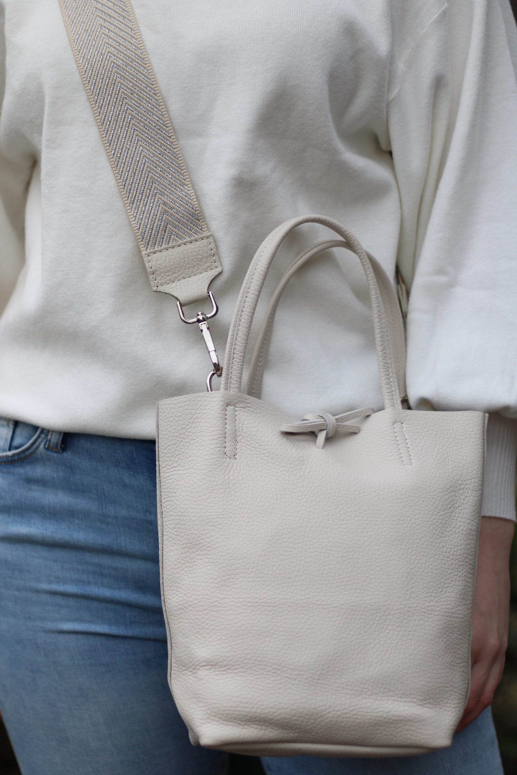 Mini Shopper - Ecru