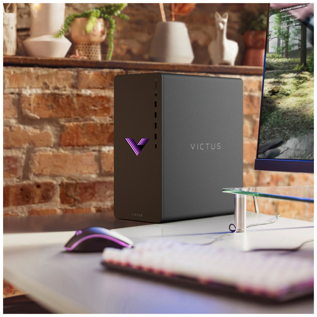 HP Victus 15L stasjonær gaming-PC R5-5/16/512/4060