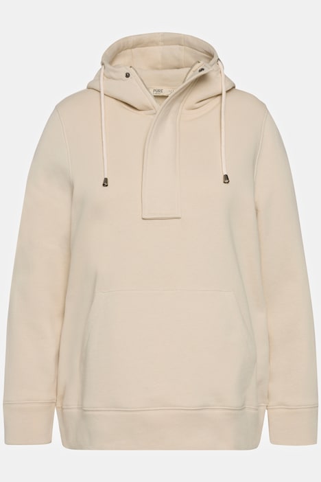 Hoodie, Zipper, Kapuze, Langarm, Biobaumwolle