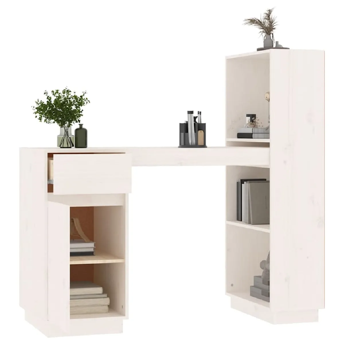 VIDAXL Bureau Bois de pin