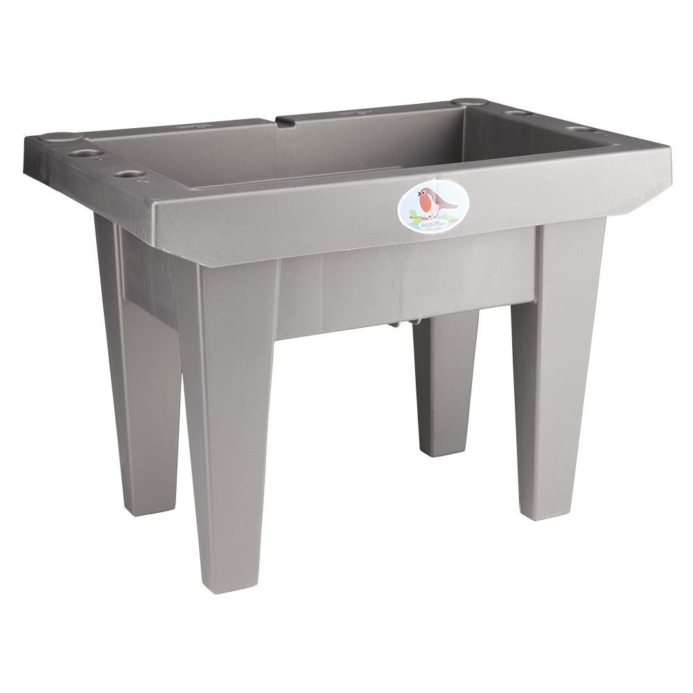 Jardinière enfant en plastique gris