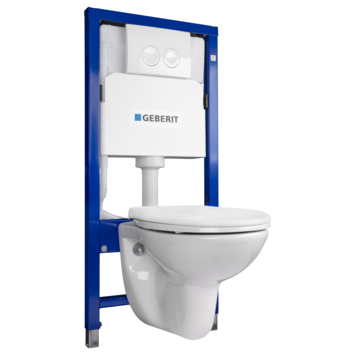 Geberit Abell inbouwreservoir set Geberit UP100 met hangend toilet
