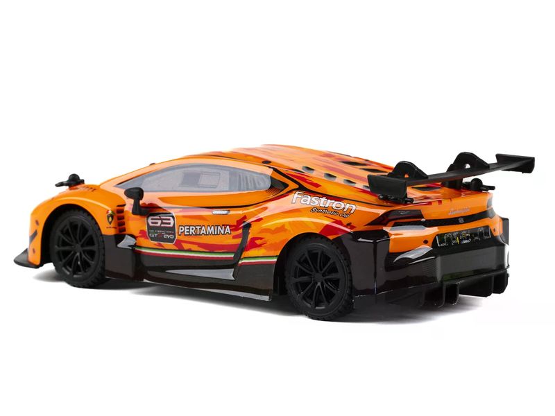 TEC-TOY Auto Lamborghini Huracan GT3 Orange, 1:24 Ferngesteuerter Sportwagen für Kinder ab 6 Jahren