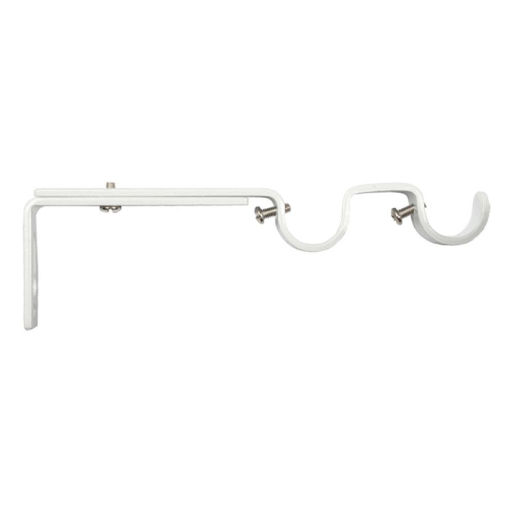 DOBBELHOLDER KIRSCH REGULERBAR 10-15CM HVIT