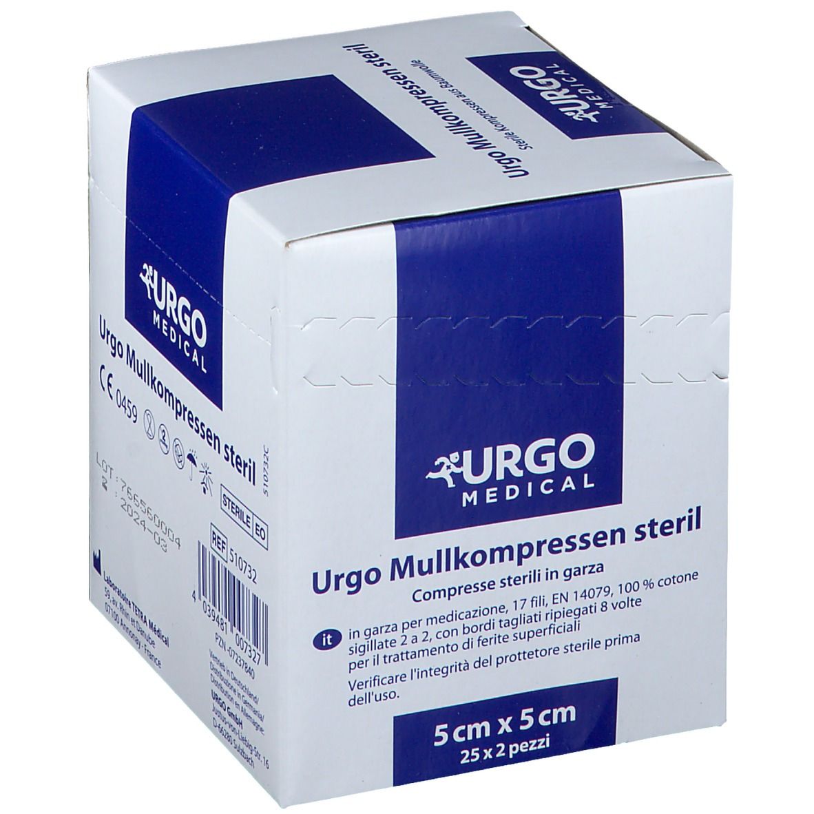 URGO Mullkompressen 5 x 5 cm sterikl
