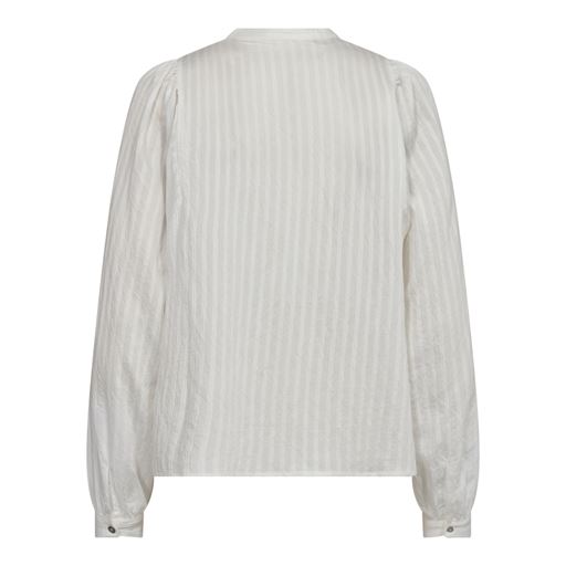 Co'Couture SelmaCC Placket Bluse, White, L