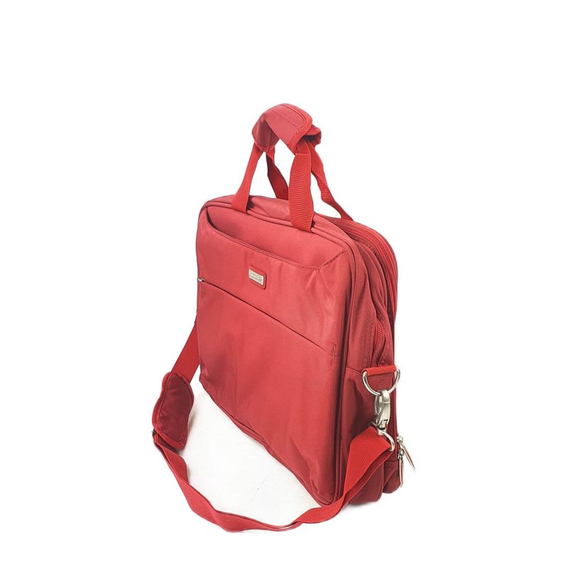Sacoche ordinateur 28105A 2 compartiments 15.6 pouces 40 cm Rouge