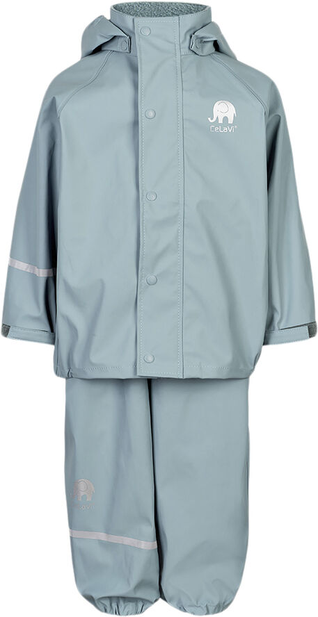 CeLaVi Basic rainwear set -solid PU Smoke blue