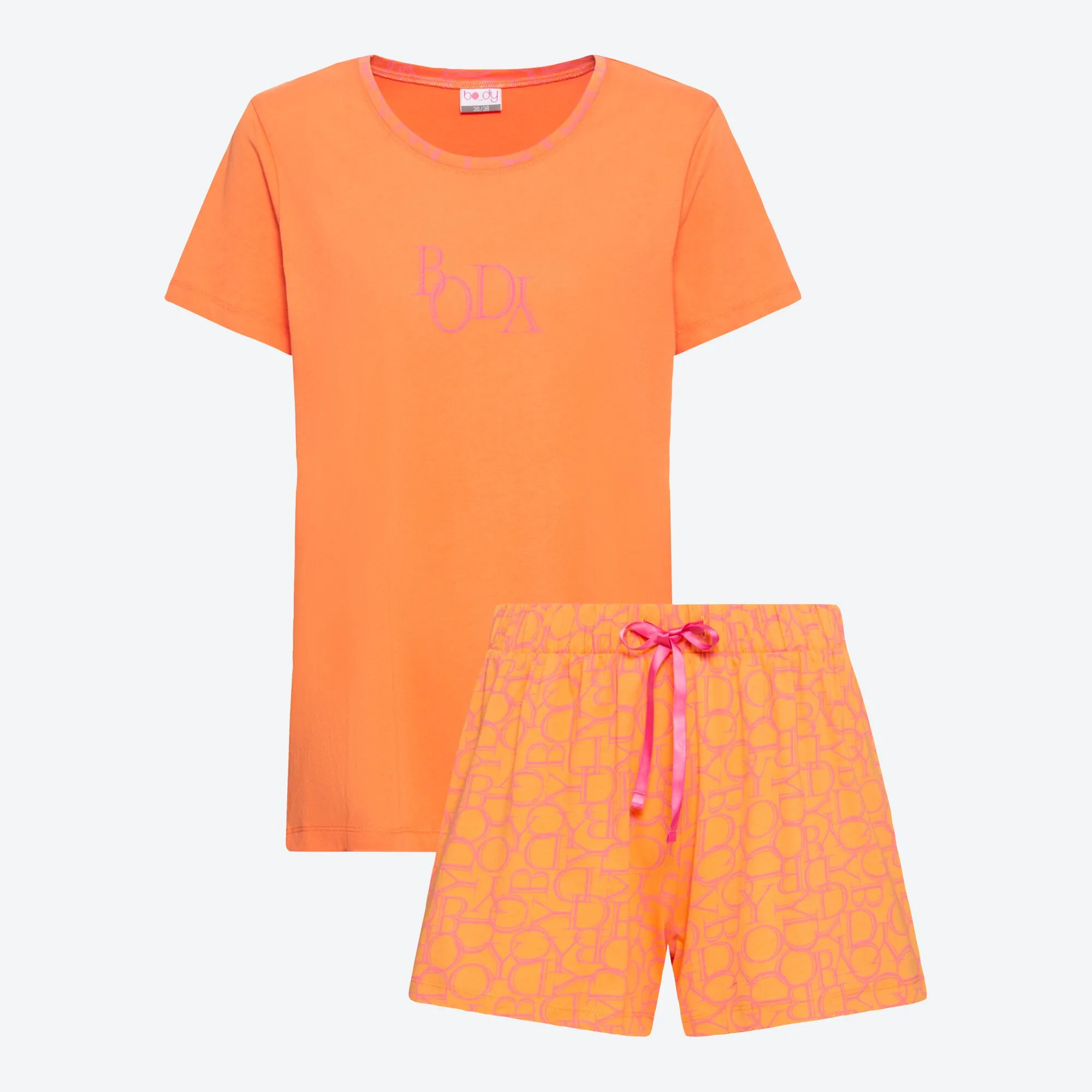 Damen-Shorty mit Logo-Muster, 2-teilig