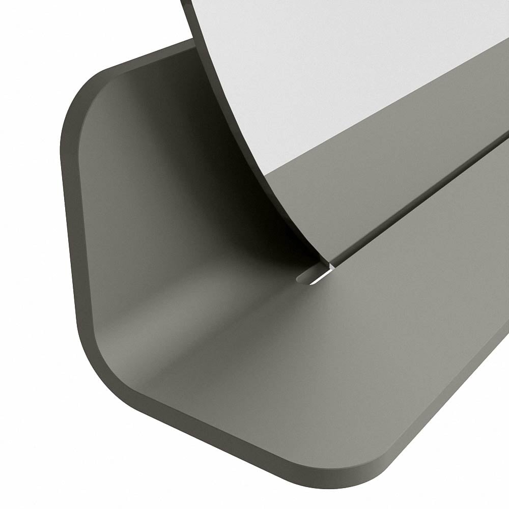 Mondiaz Spot spiegel rond Ø80cm met planchet smoke