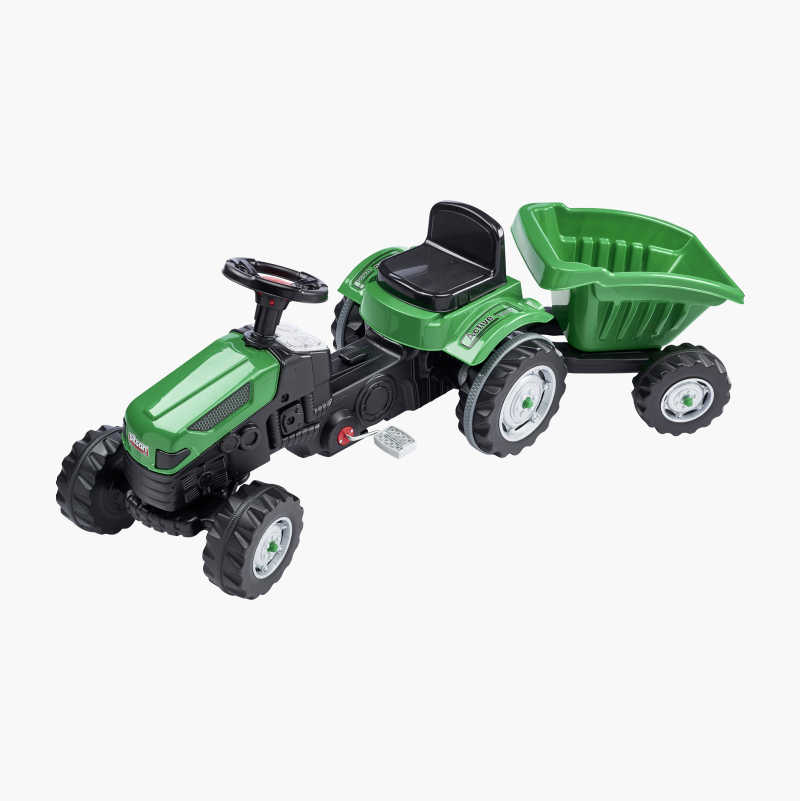 Pedaltraktor med tilhenger
