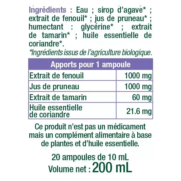 Les 3 Chênes Phyto Aromicell'R Transit Bio 20 ampolas