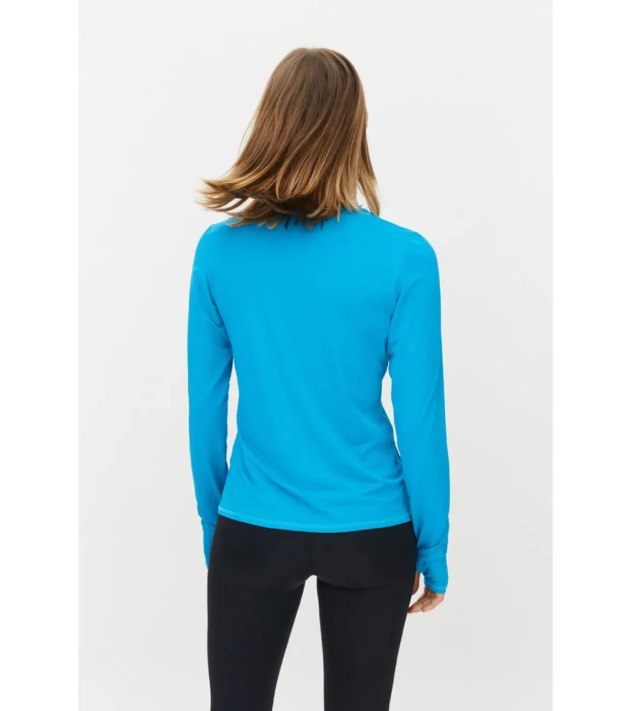 Röhnisch Jacquard Hardloopshirt Lange Mouwen Blauw Dames