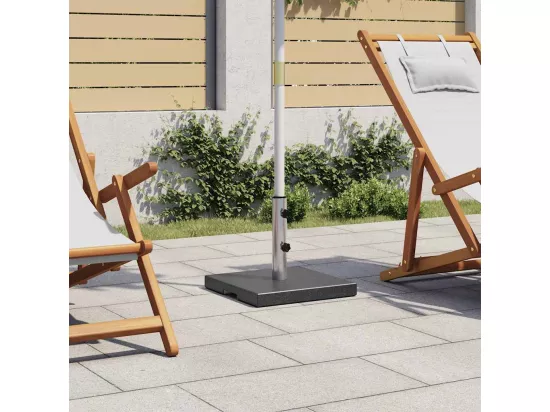 Socle de parasol Granite 20 kg Carré Noir