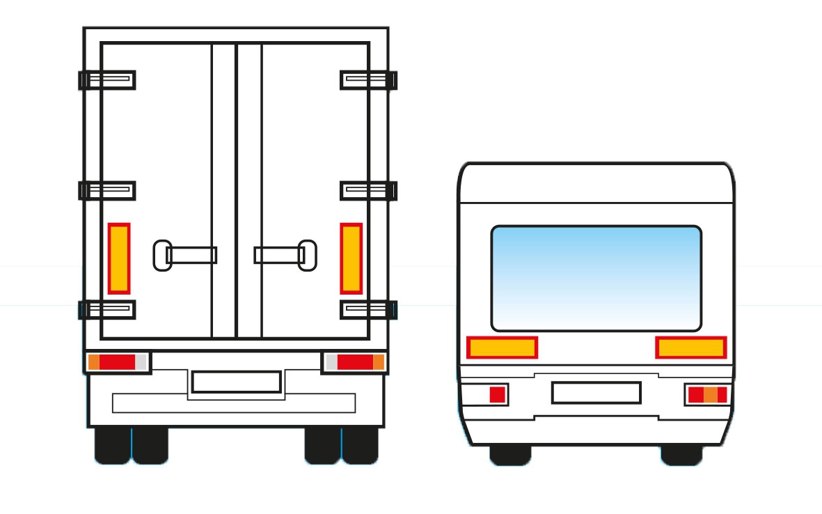 Pro Plus Warntafel Aufkleber ECE 70 2er Set