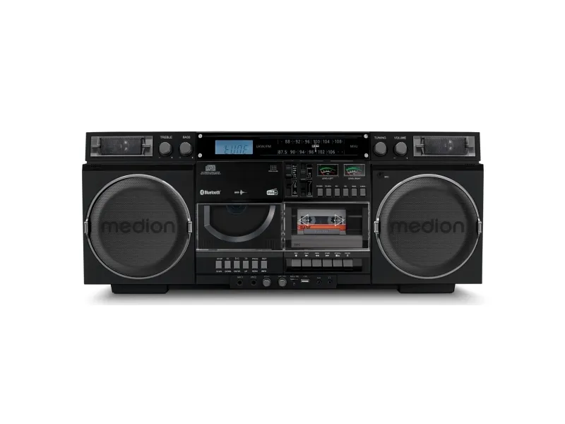 MEDION LIFE P66538, Sort, 20 W, 2-vejs, DAB , FM, PLL, LCD, 10 m