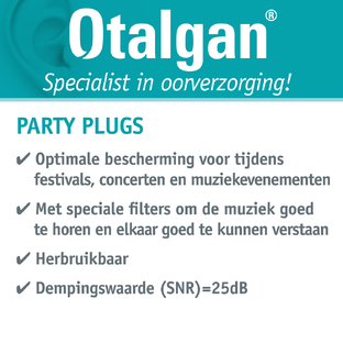 Otalgan Party Plugs Oordopjes 2ST