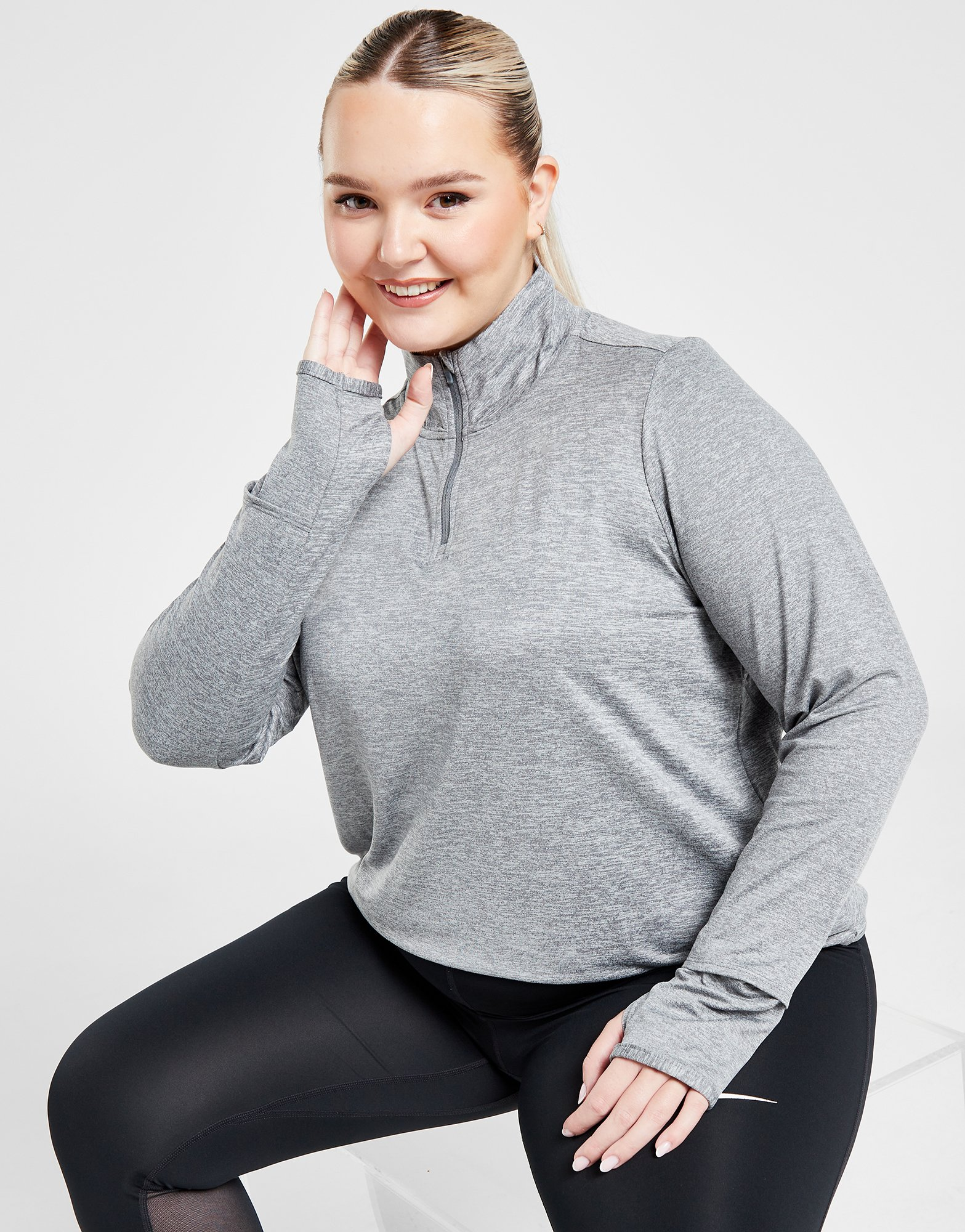 Nike Haut Zippé Element UV Grande Taille Femme
