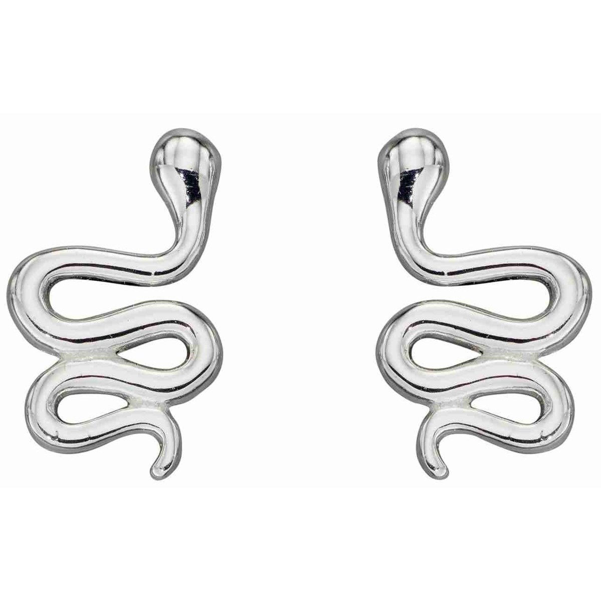 Boucle d'oreille serpent en argent 925/1000