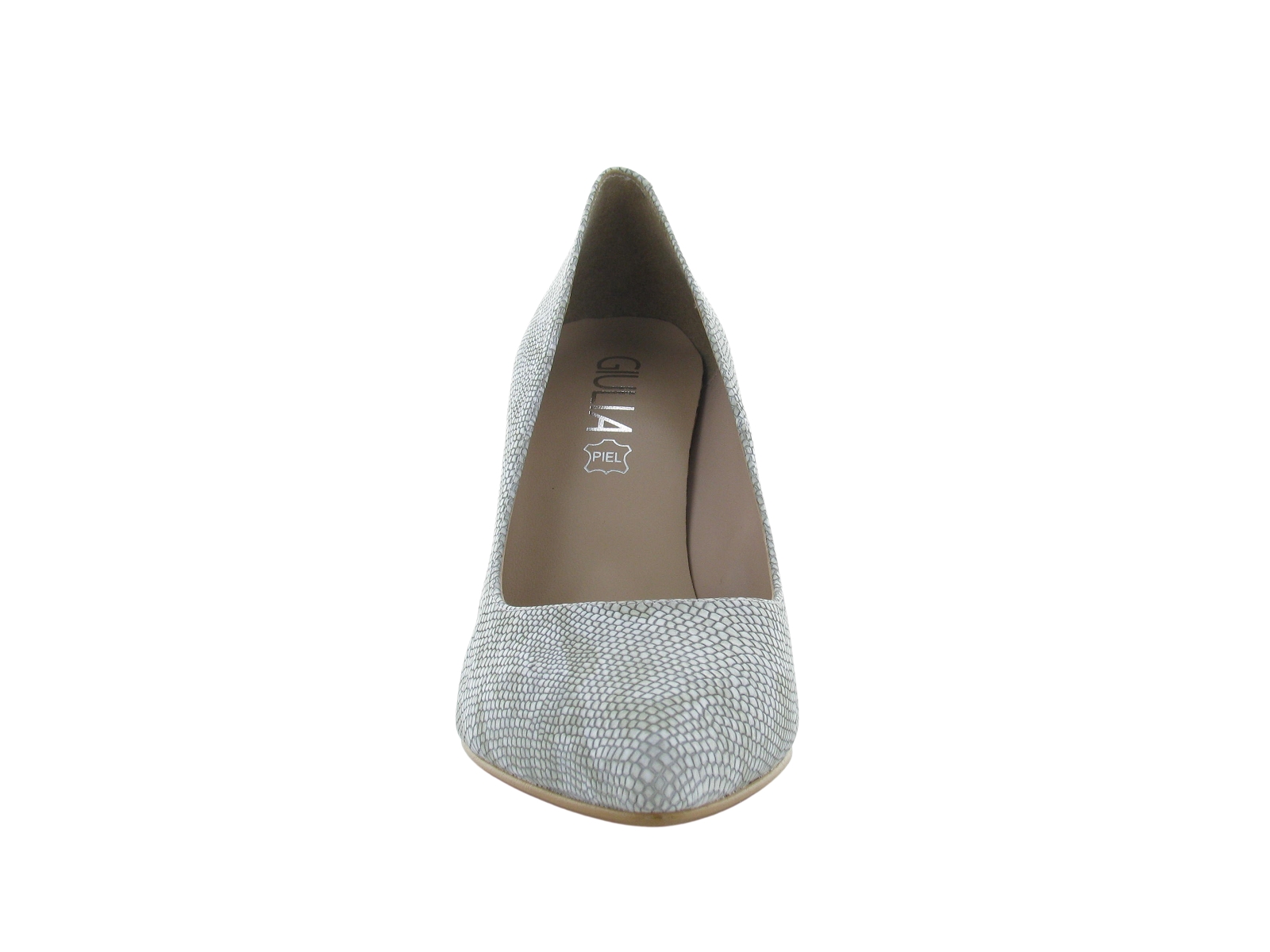 Giulia-REGINE Synthétique Blanc-Gris