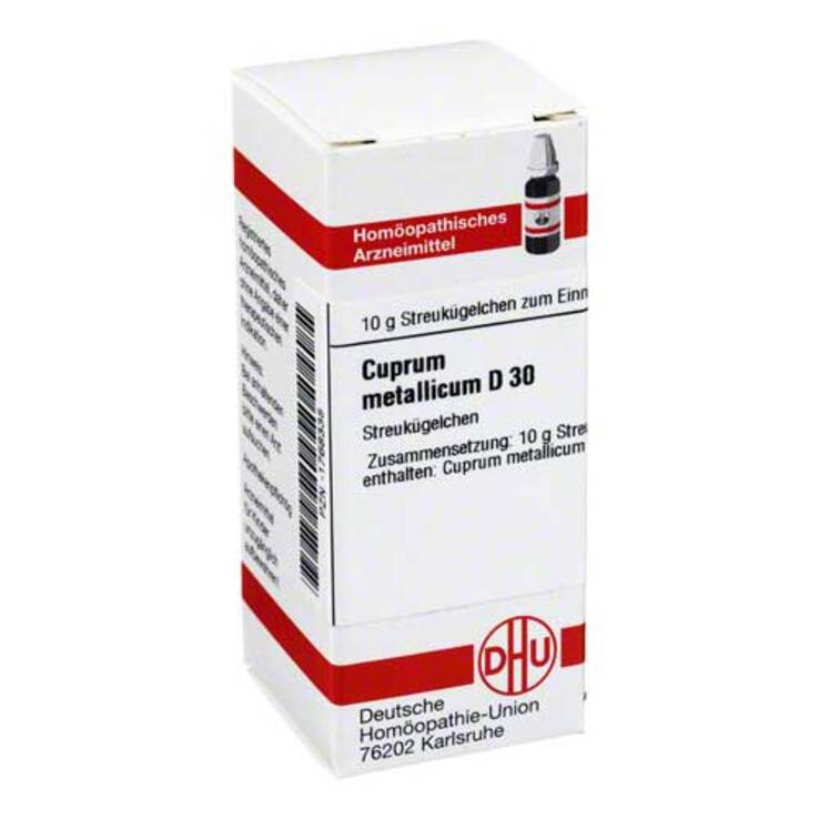DHU Cuprum metallicum D 30 Globuli, 10 g