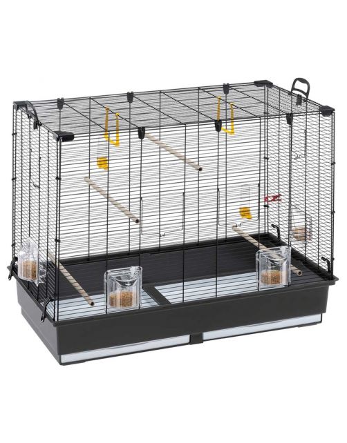 Ferplast Vogelkooi Piano 6 - Vogelverblijven - 87x46x70 cm Zwart