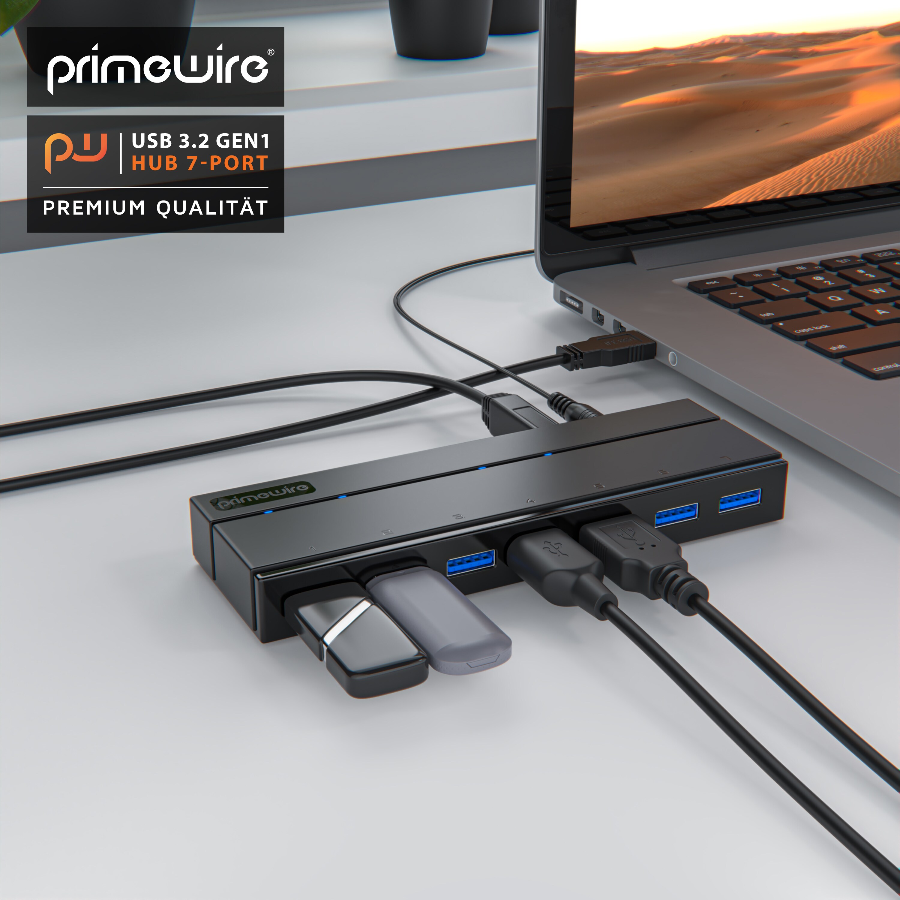 Primewire - Displayport auf HDMI Kabel, DP-Computer HDMI-Monitor Konverter, DP HDMI-Adapter, Hochwertige Goldkontakte, 4k UHD 3840 x 2160 @ 60 Hz
