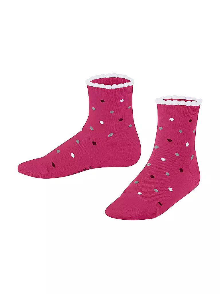 FALKE Kinder Socken MULTIDOT fuchsia rot