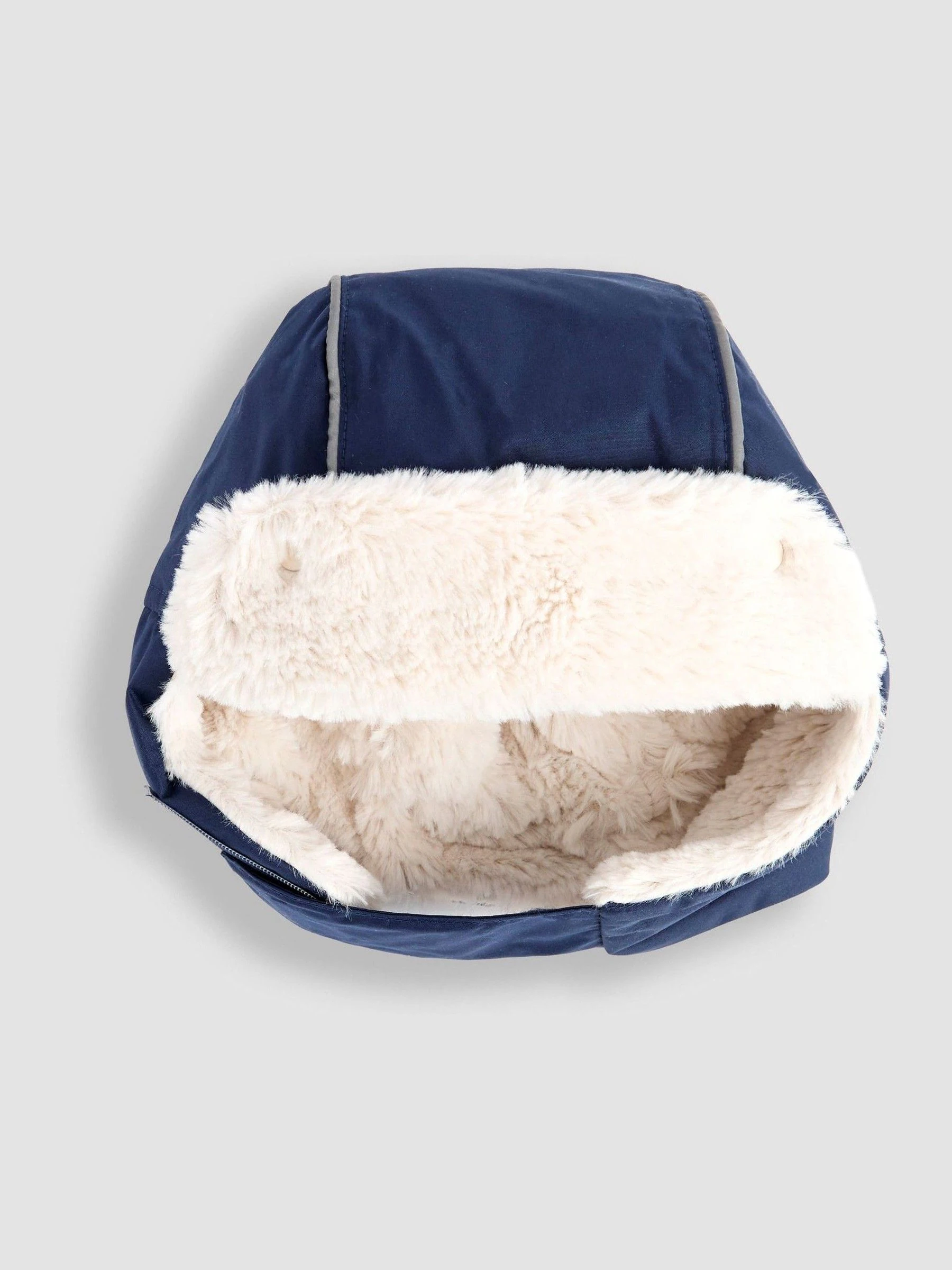 Marineblauw - JoJo Maman Bébé Trapper Hat