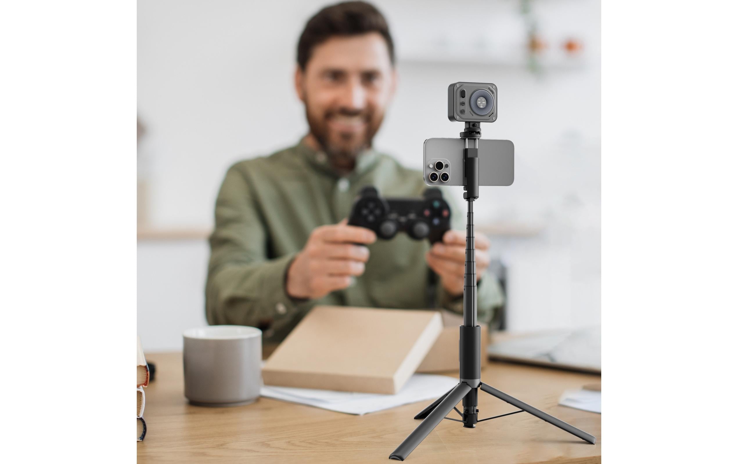 Smartphone-Stativ ST30 LiteSelfie-Stick mit One-Touch-Funktion