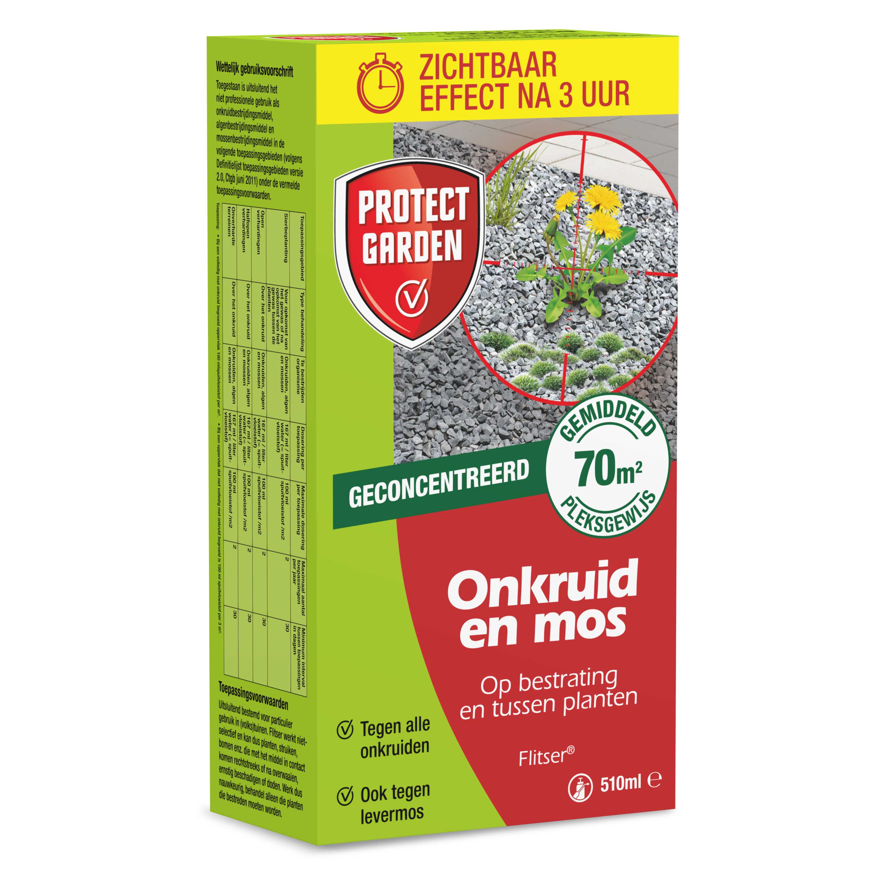 Protect Garden Flitser Concentraat - Onkruid en mos - 510 Milliliter