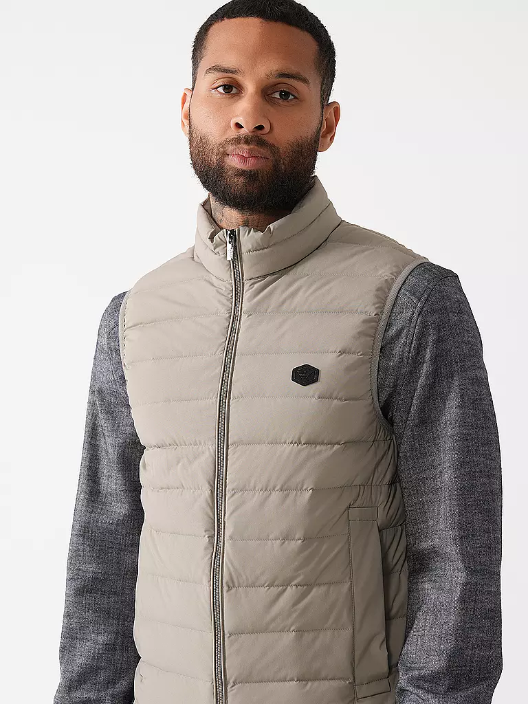 EMPORIO ARMANI Daunen Steppgilet grau