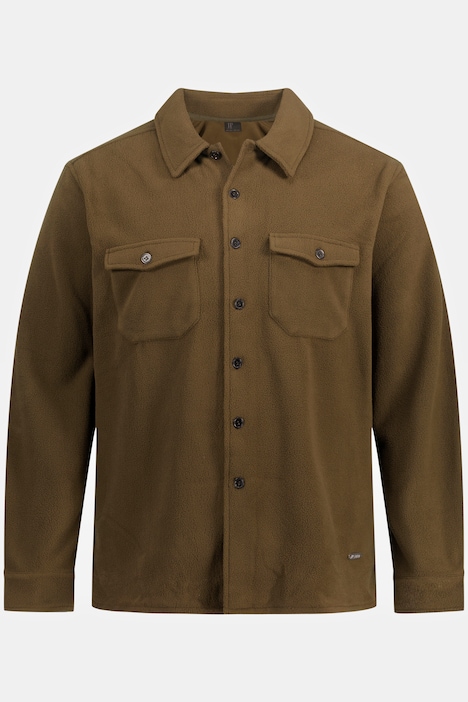 Hemd, Overshirt, Langarm, Fleece