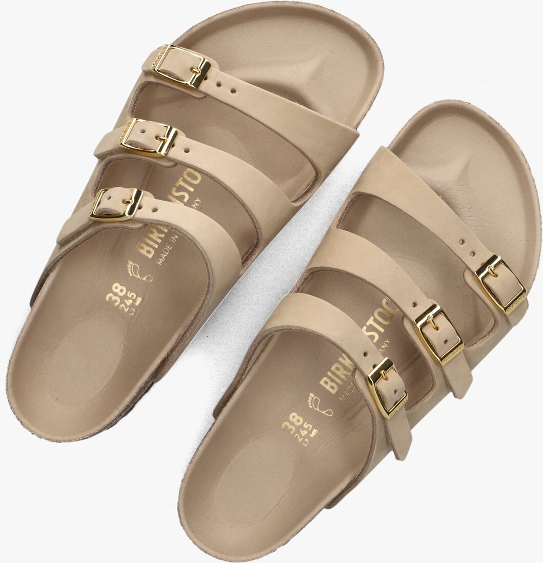 beige birkenstock badslippers florida