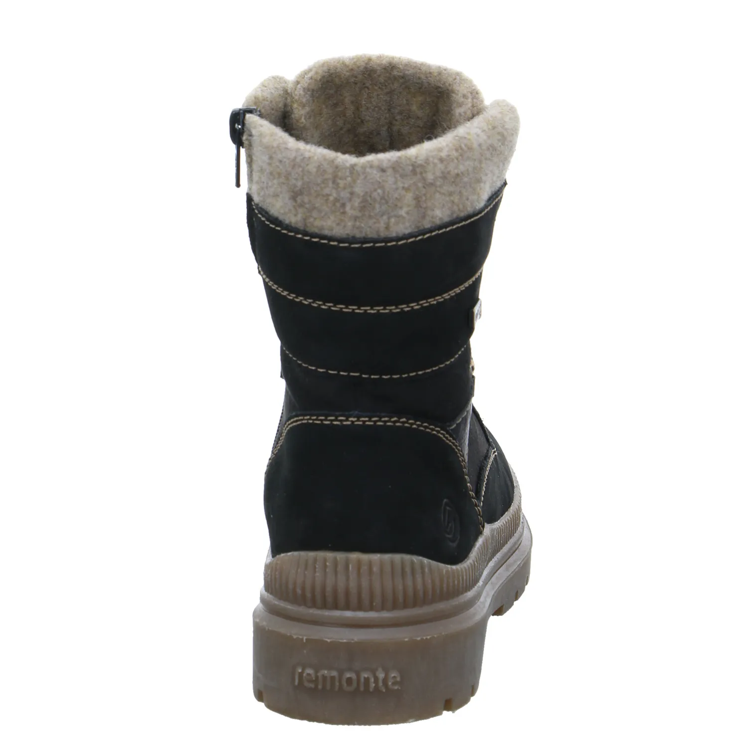 REMONTE Boot Schwarz Leder  mit TEX Membrane