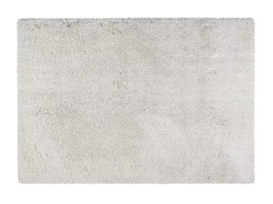 Tapis shaggy à poils longs microfibre - 120 x 170 cm - Blanc cassé - HARVEY