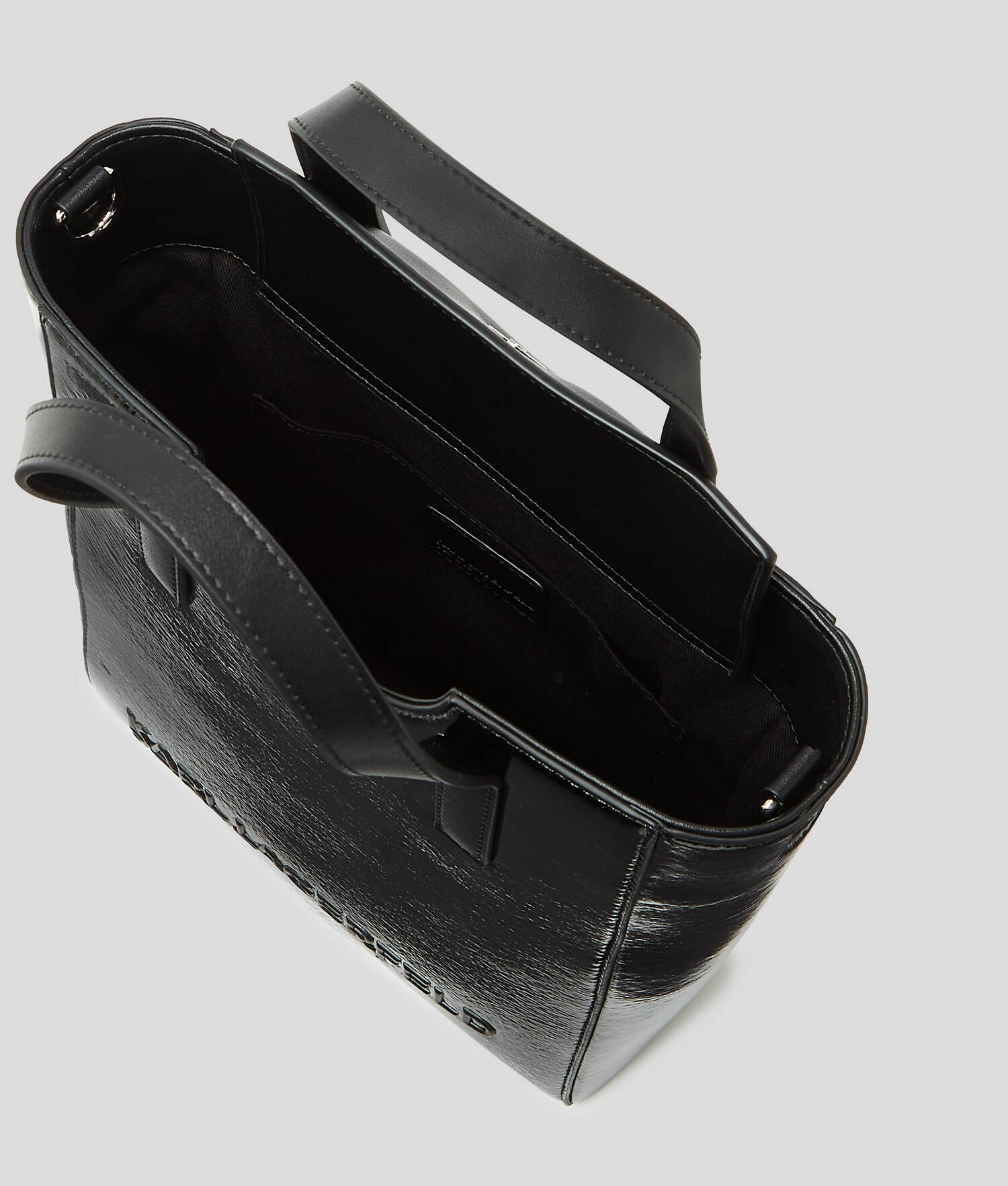 MINI SAC CABAS EN SIMILI CUIR - Noir