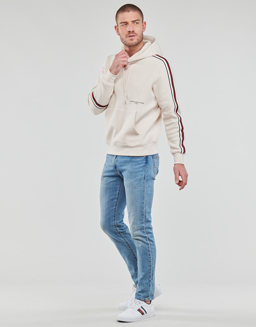 Tommy Hilfiger - NEW GLOBAL STRIPE HOODY Blanco