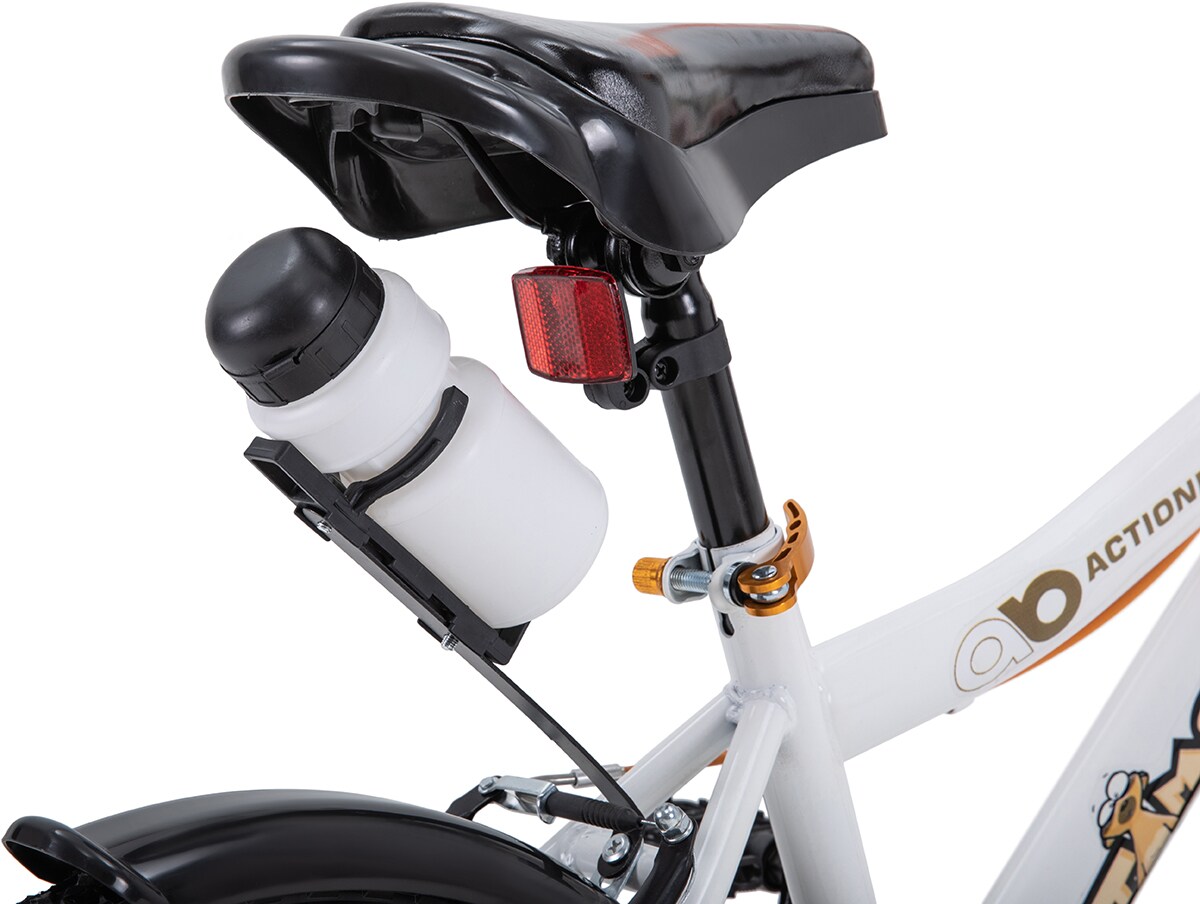 Actionbikes Kinderfahrrad Timson 16 Zoll, V-Brake-Bremsen, höhenverstellbar, Stützräder, Korb