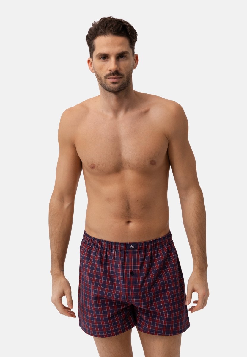 BOXERSHORTS I VÆVET ØKOLOGISK BOMULD