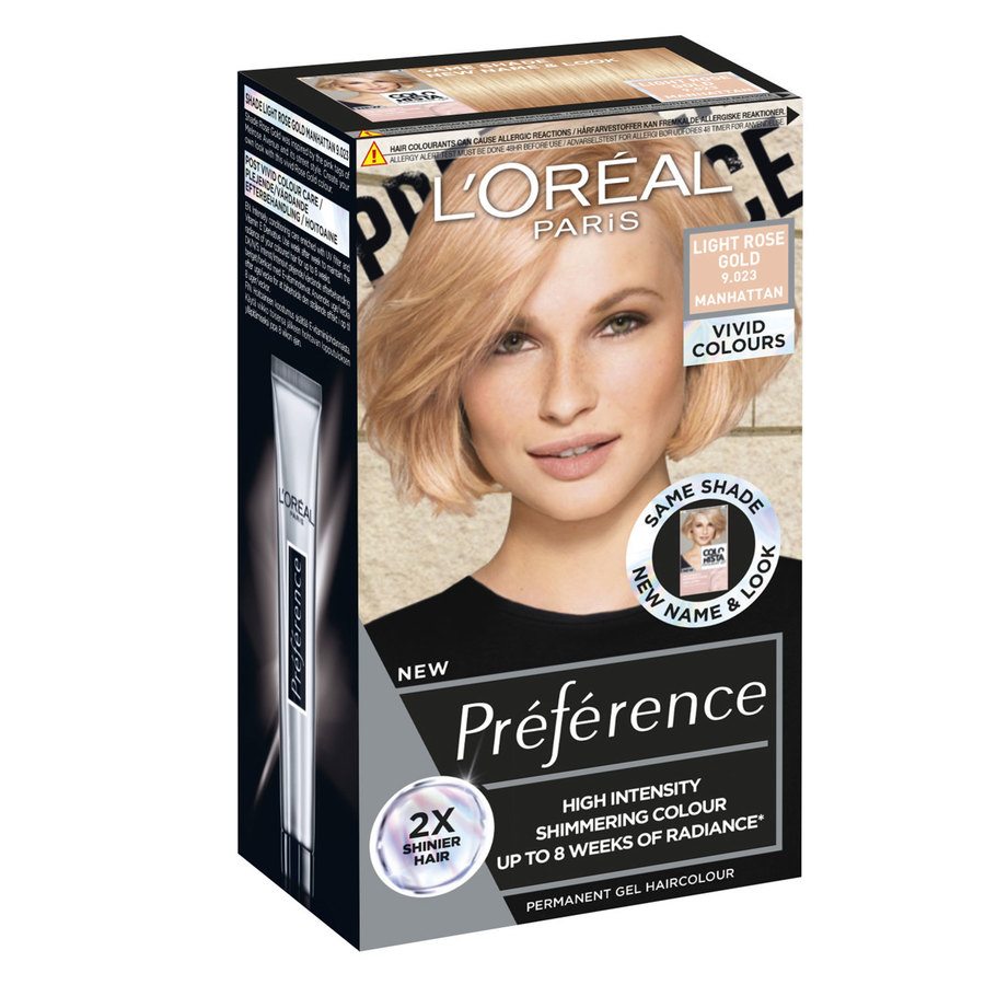 L'Oréal Paris Préférence Vivid Colours 9.023 Light Rose Gold
