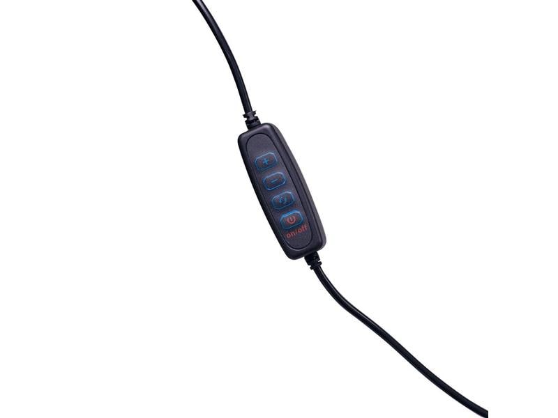 Dörr Videoleuchte 2-er Ringlicht SLR-12 Bi-Color Doppel-Ringlicht für zweiseitige Ausleuchtung Ihrer Selfies