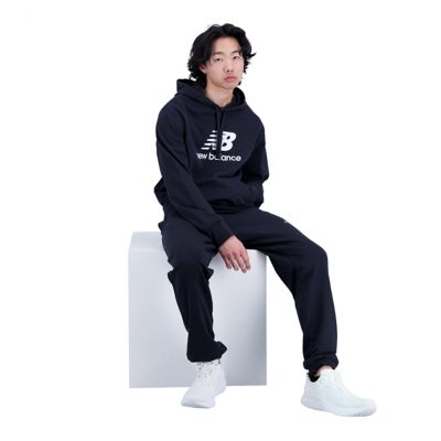 New BalanceEssentials Stacked Logo Hoodie - schwarz