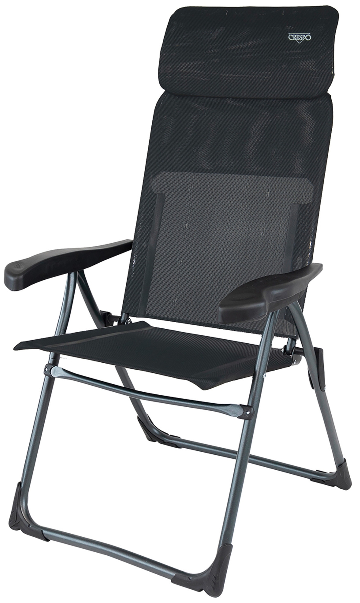 Crespo Aluminium Klappstuhl AL/213-C-10 schwarz