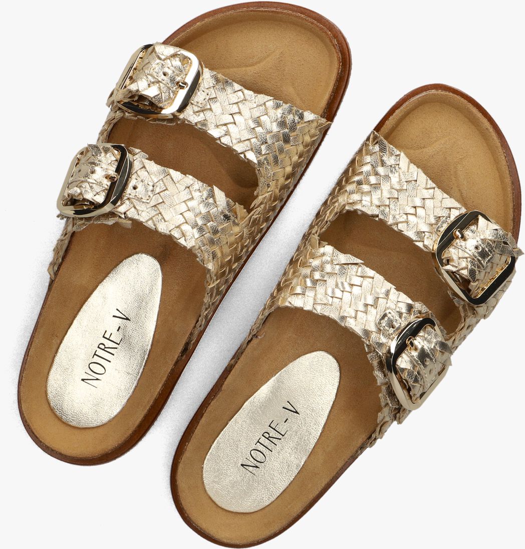 gouden notre-v slippers as-14231