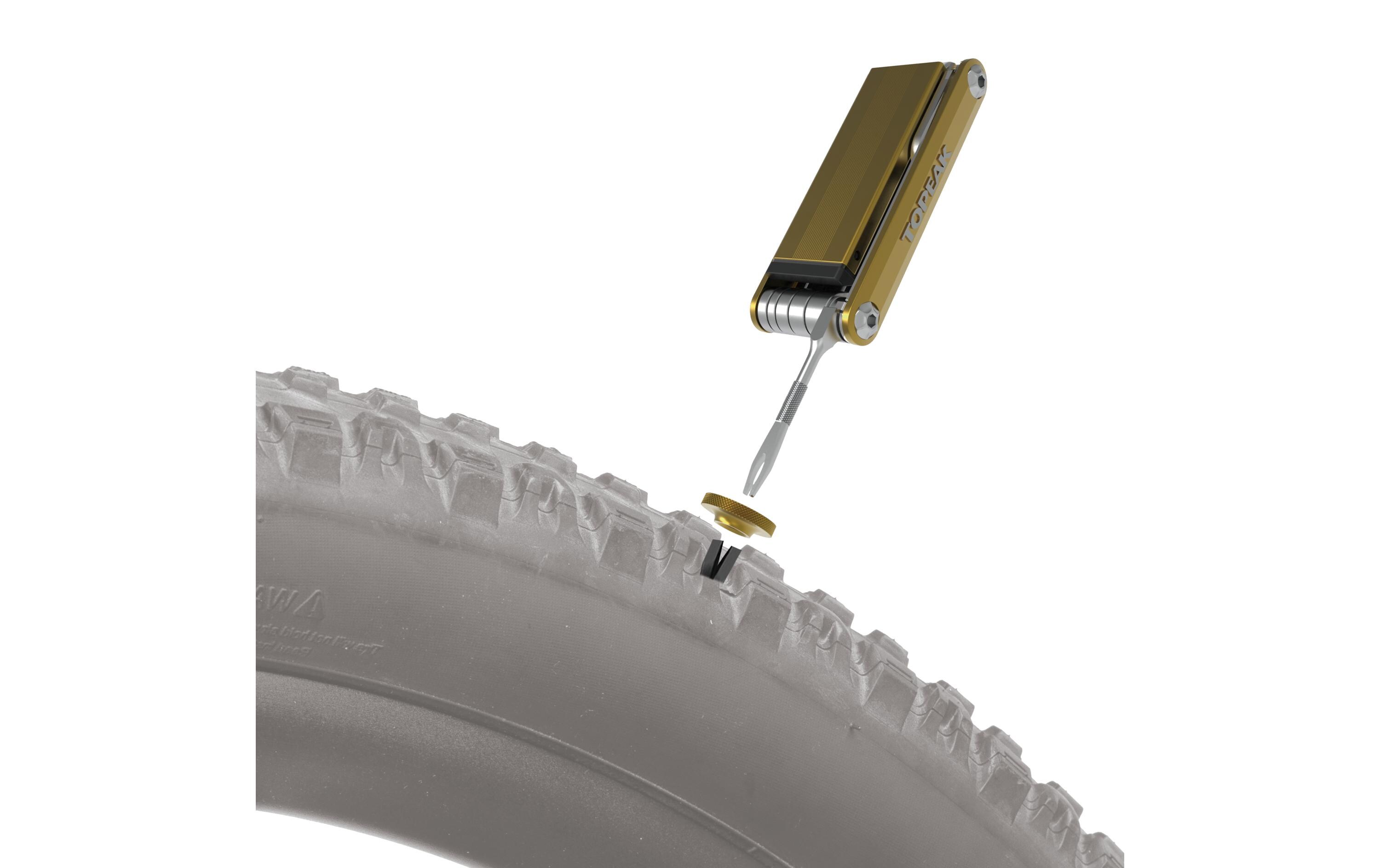Tubi 18 Minitool mit Tubeless-Reparatur-KitMinitool mit 18 Funktionen