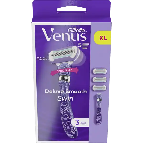 Deluxe Smooth Swirl Rasierer mit 3 Klingen