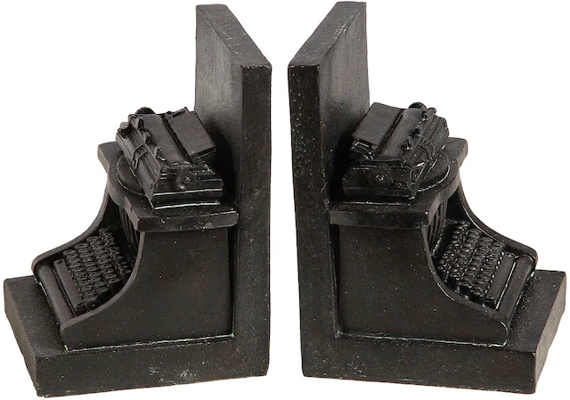 Ambiente Haus Buchstütze »Schreibmaschine-Buchstützen 16cm«